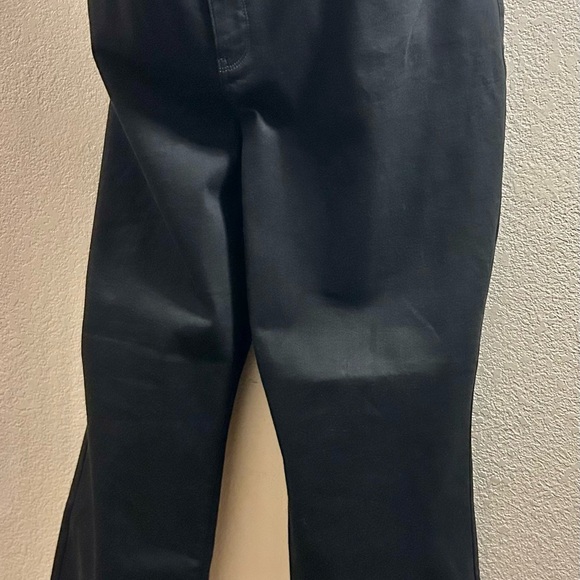 NWT NYDJ Not Your Daughters Jeans Black Velvet Waist Marilyn Straight Pants 26W - Picture 2 of 11